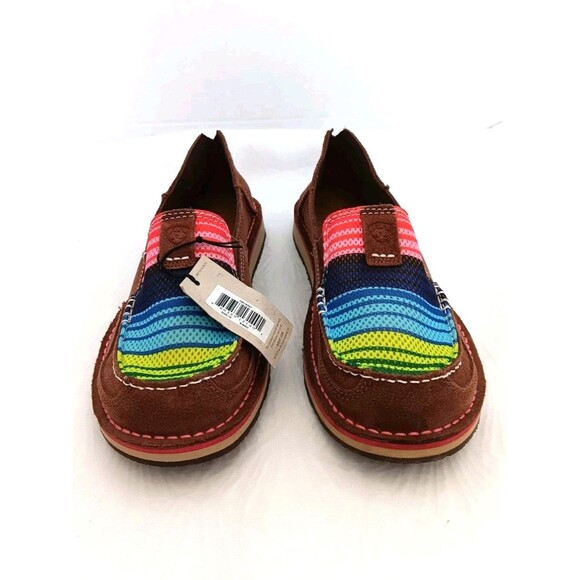 Ariat Shoes - Ariat Women's Cruiser Rainbow Southwest Stripe Brown Suede Loafers Sz 10B NWT